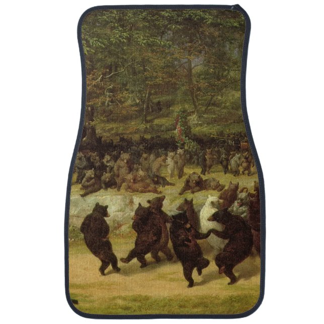 William Holbrook Beard - The Bear Dance Car Floor Mat (Front)