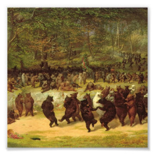 William Holbrook Beard - The Bear Dance Photo Print