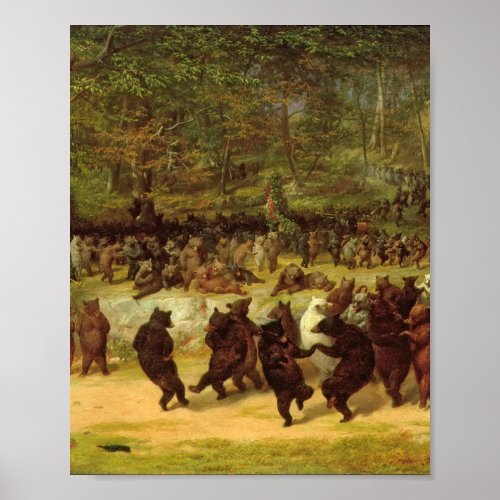 William Holbrook Beard _ The Bear Dance Poster