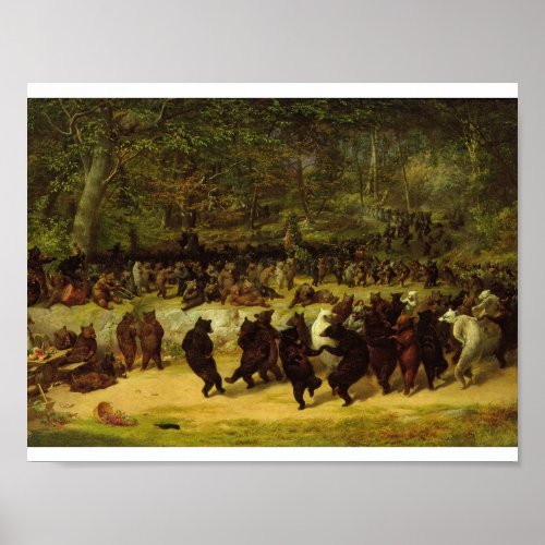 William Holbrook Beard _ The Bear Dance Poster