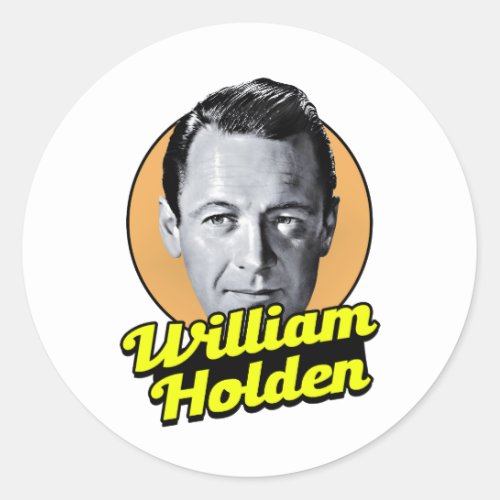 William Holden Classic Classic Round Sticker