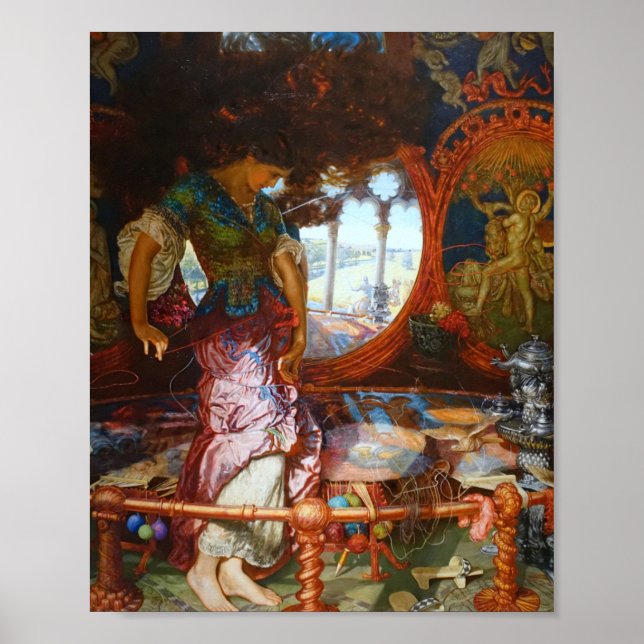 William Holman Hunt - The Lady Of Shalott Poster (Front)