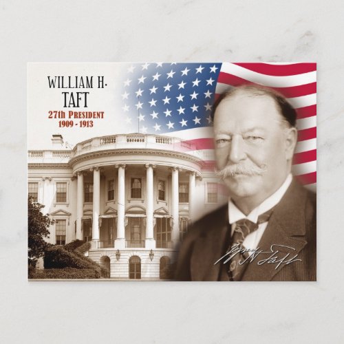 William Howard Taft _ 27th President of the US Postcard