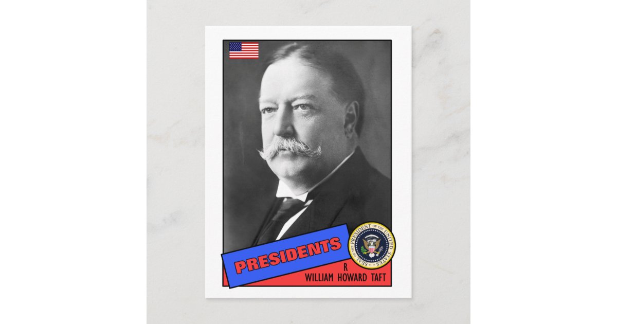 William Howard Taft Baseball Card | Zazzle