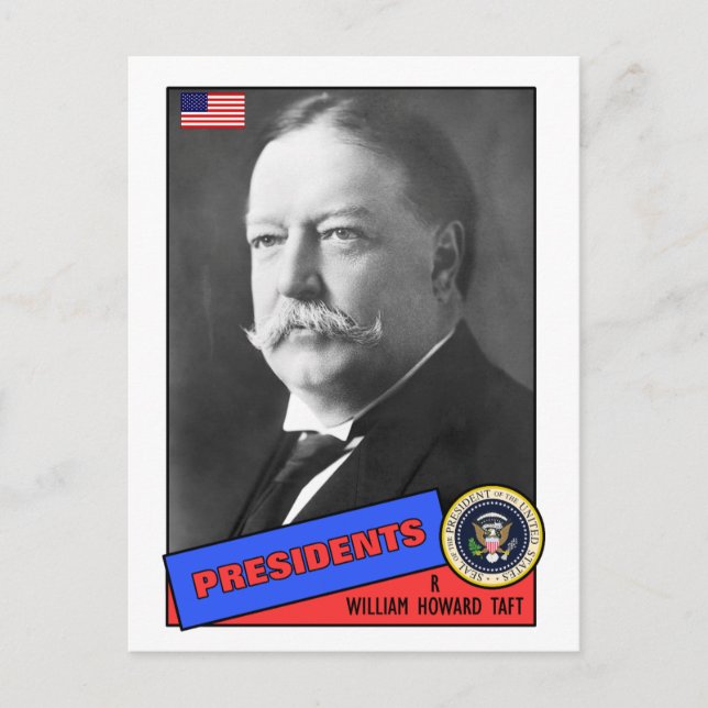 William Howard Taft Baseball Card (Front)