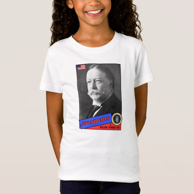 William Howard Taft Baseball Card T-Shirt (Front)