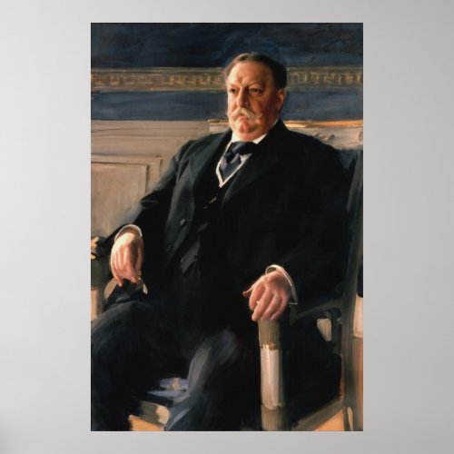 WILLIAM HOWARD TAFT Portrait by Anders L Zorn Poster