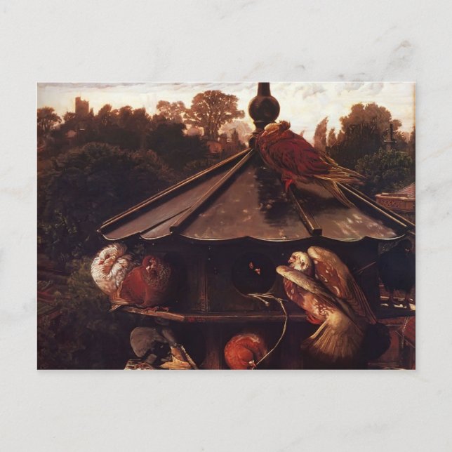 William Hunt- Festival of St. Swithin,The Dovecote Postcard (Front)