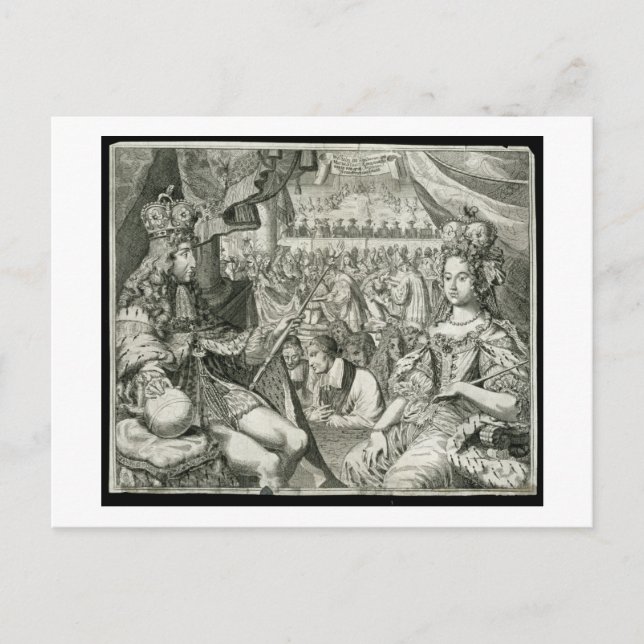 William III (1650-1702) and Mary II (1662-94) King Postcard (Front)