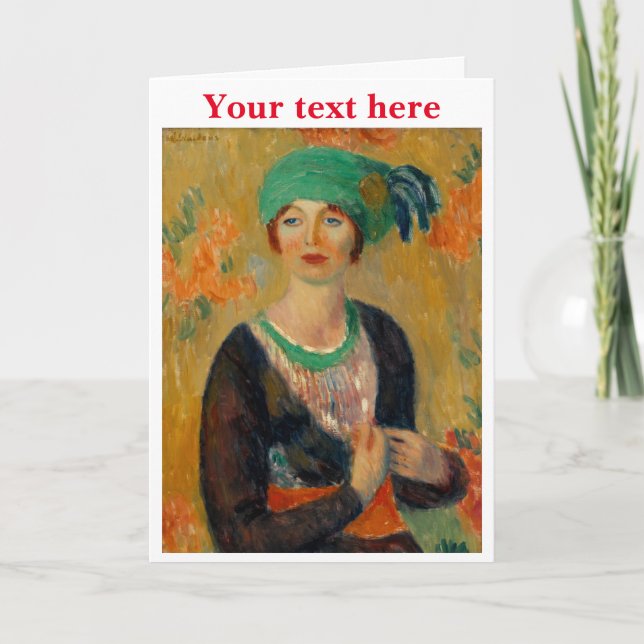 William James Glackens Letterpress Thank You Card (Front)