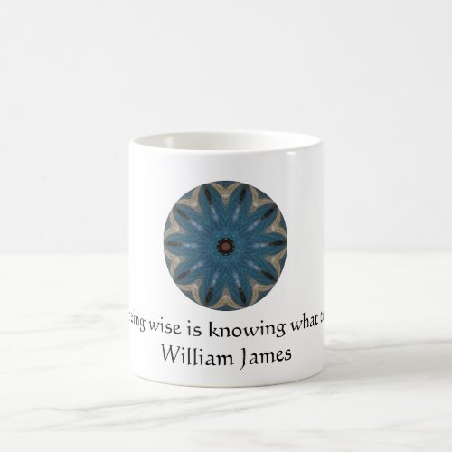 William James Quote With Primative Tribl Design Coffee Mug