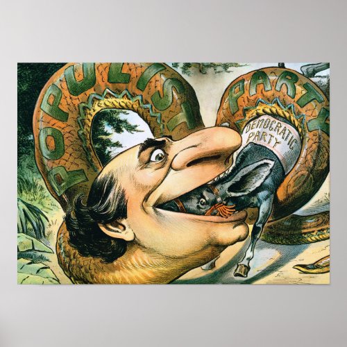 William Jennings Bryan the Snake Poster