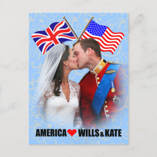 William & Kate - America Postcard