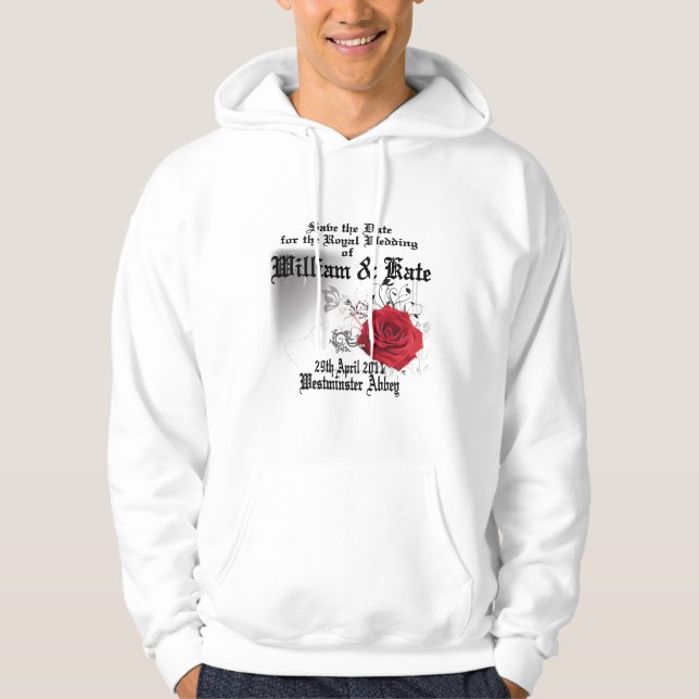 William & Kate Royal Wedding Collectibles Souvenir Hoodie (Front)