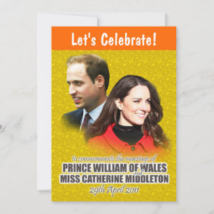William & Kate Royal Wedding Invitations