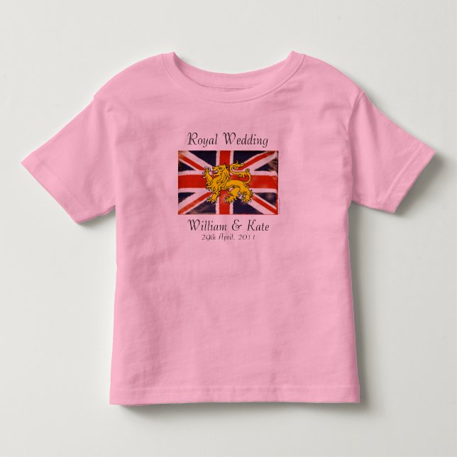 William & Kate Royal Wedding Kid's T-Shirt (Front)
