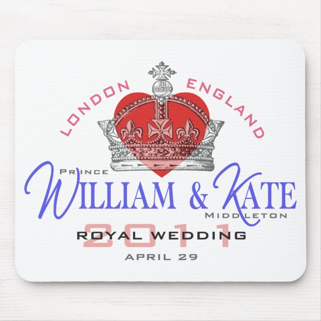 William & Kate Royal Wedding Mouse Pad (Front)