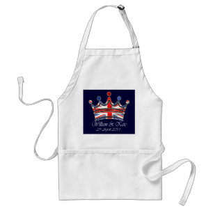 William & Kate Wedding Adult Apron