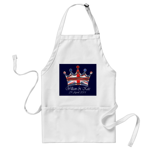 William & Kate Wedding Adult Apron (Front)