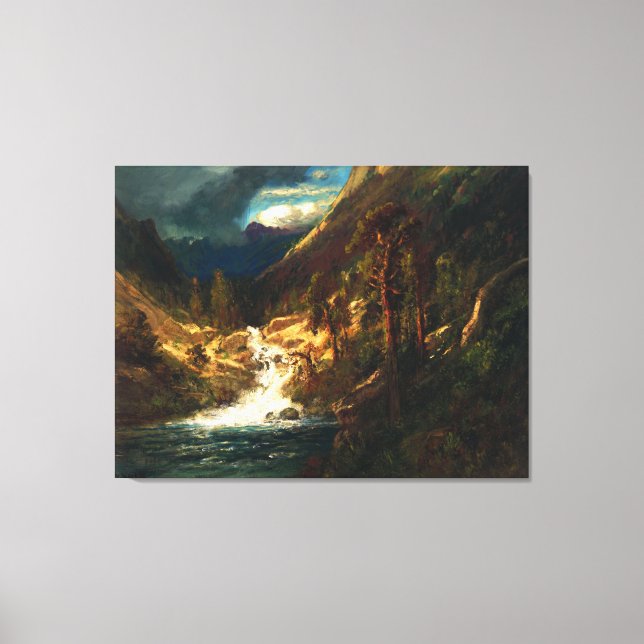 William Keith Hetch Hetchy Side Canyon II Canvas Print (Front)