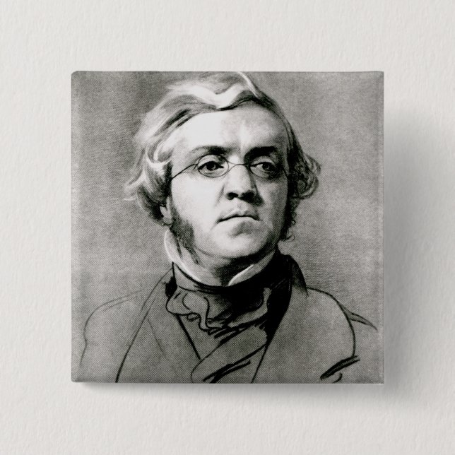 William Makepeace Thackeray Button (Front)