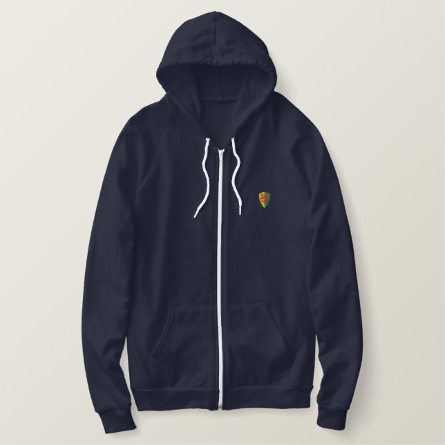 William Marshal Embroidered Zip Hoodie (Design Front)