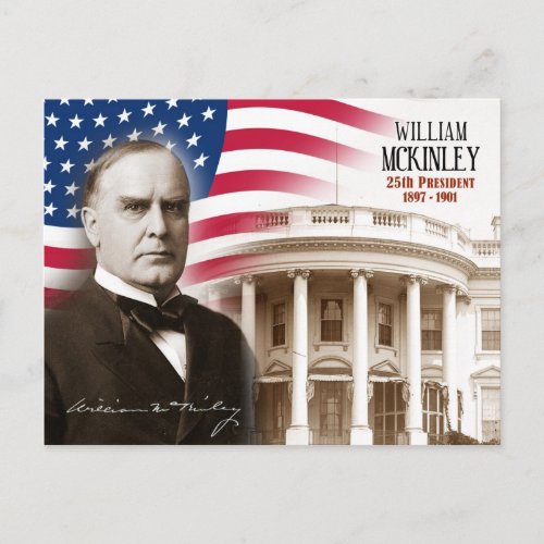 William McKinley _  25th President of the US Postcard