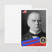 William McKinley Baseball Card (Front/Back)