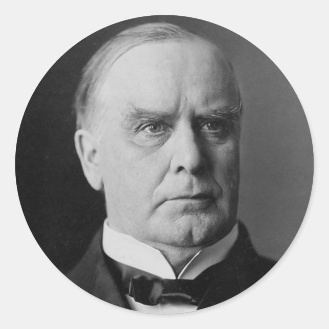 William Mckinley Classic Round Sticker (Front)