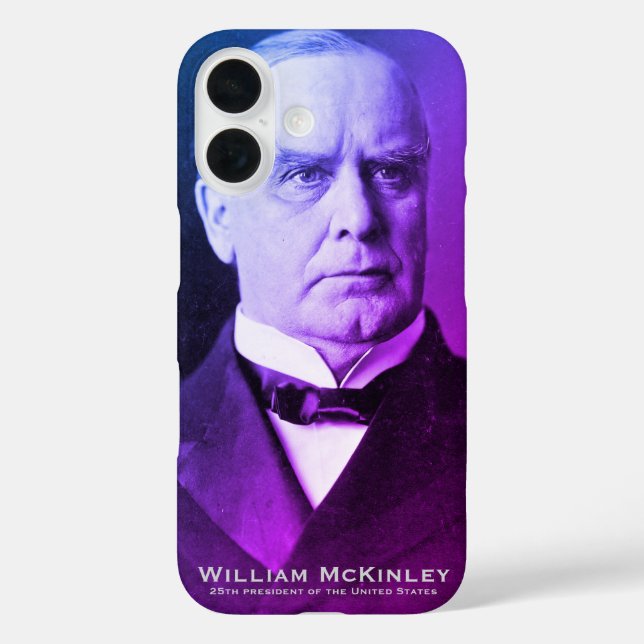 William McKinley, USA 'Tariff King' 25th President Case-Mate iPhone Case (Back)