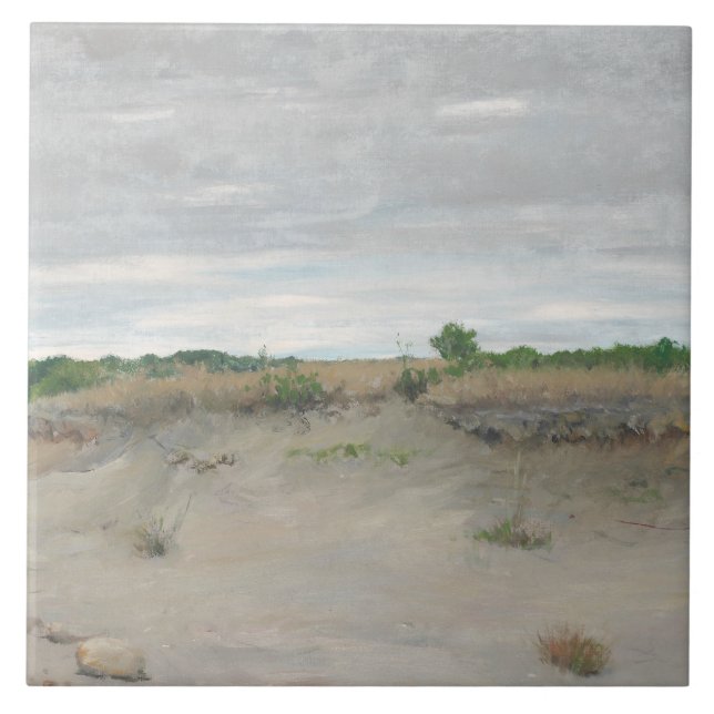 William Merritt Chase - Wind-Swept Sands Ceramic Tile (Front)
