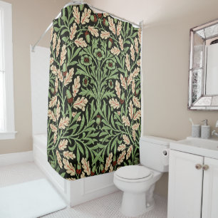 William Mirrors Acorns & Oak Leaves Summer Garden Shower Curtain
