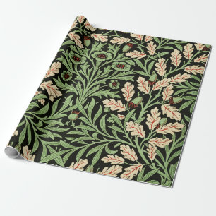 William Mirrors Acorns & Oak Leaves Summer Garden Wrapping Paper