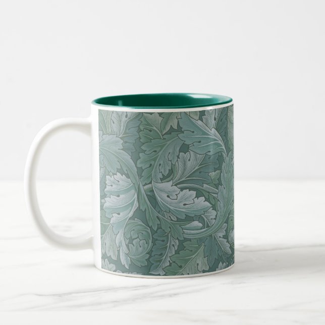 William Morris Acanthus Botanical Harmony Classic Two-Tone Coffee Mug (Left)
