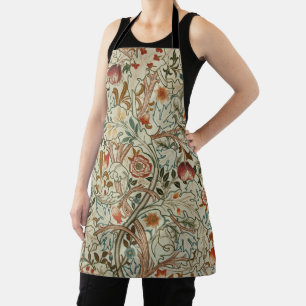 William Morris Acanthus Embroidery Floral Pattern  Apron
