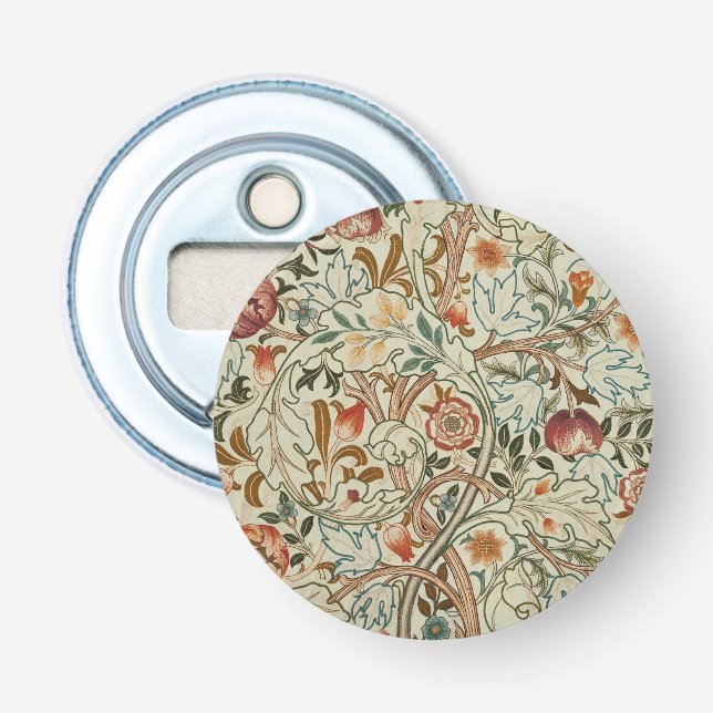William Morris Acanthus Embroidery Floral Pattern  Bottle Opener (Front)