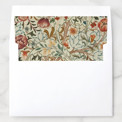 William Morris Acanthus Embroidery Floral Pattern Envelope Liner