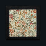 William Morris Acanthus Embroidery Floral Pattern  Gift Box<br><div class="desc">William Morris Acanthus door curtain,  Morris and Company,  silk on linen 1890s - Floral Antique Pattern - This is a photographic reproduction of an antique embroidery by William Morris,  showing an antique damask paisley brocade pattern with scattered leaves and flowers.</div>