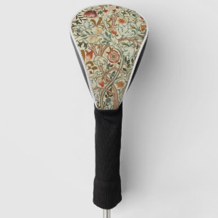 William Morris Acanthus Embroidery Floral Pattern  Golf Head Cover