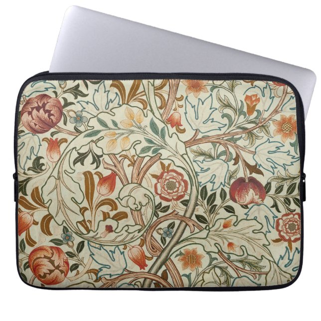 William Morris Acanthus Embroidery Floral Pattern  Laptop Sleeve (Front)