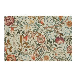 William Morris Acanthus Embroidery Floral Pattern Placemat