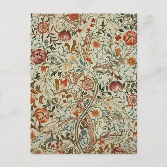 William Morris Acanthus Embroidery Floral Pattern  Postcard (Front)