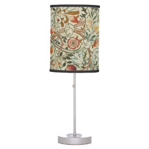 William Morris Acanthus Embroidery Floral Pattern Table Lamp