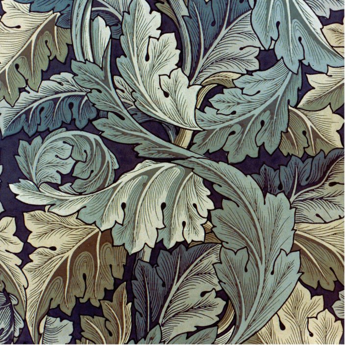 William Morris Acanthus Floral Wallpaper Design Cutout | Zazzle.com