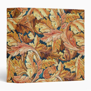 William Morris Acanthus Leaf Autumn Pattern 3 Ring Binder