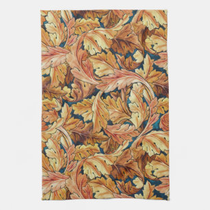William Morris Acanthus Leaf Autumn Pattern Kitchen Towel