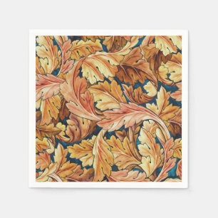 William Morris Acanthus Leaf Autumn Pattern Napkins