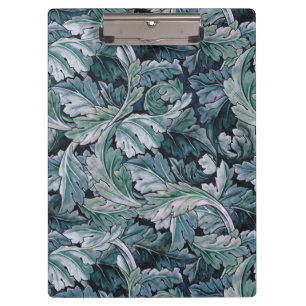 William Morris Acanthus Leaf Blue Vintage Pattern Clipboard