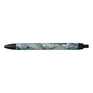 William Morris Acanthus Leaf Blue Vintage Pattern Pen