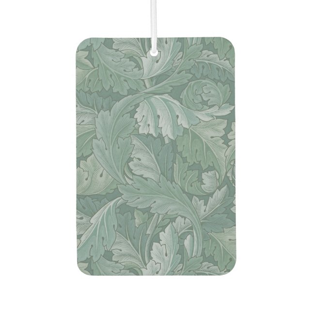 William Morris Acanthus Leaf Teal Blue Pattern Air Freshener (Front)